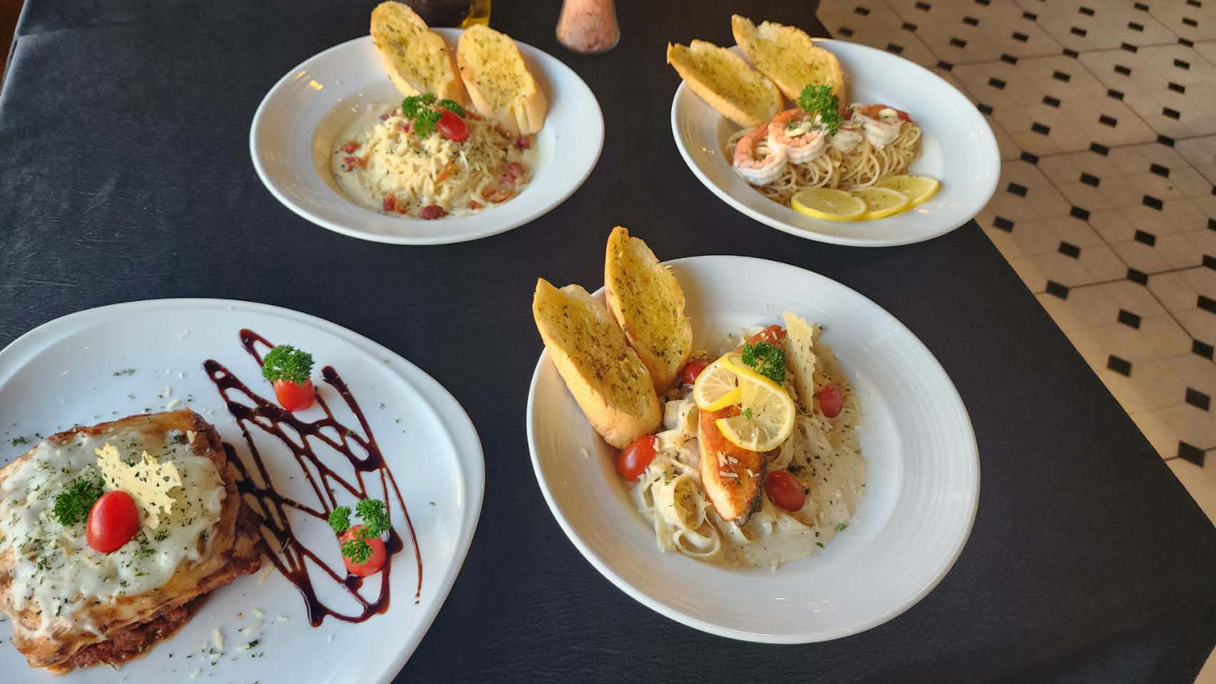 Pasta dishes at Primo