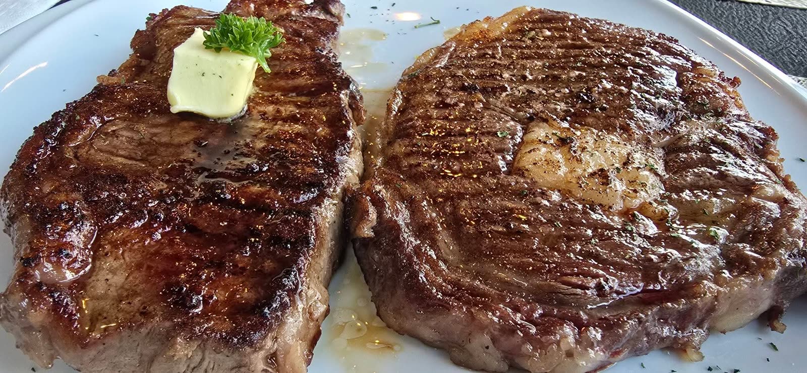 Premium steak at Primo